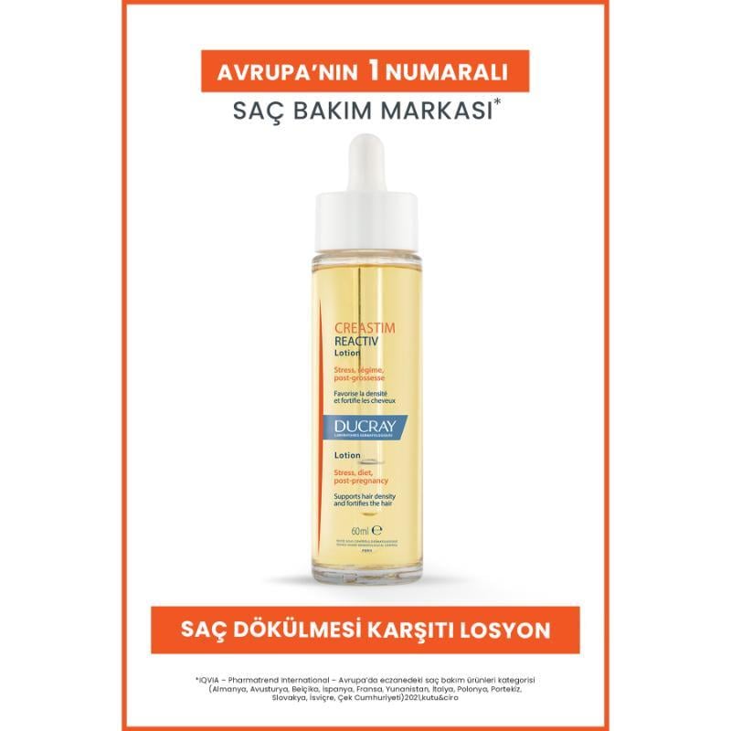 Ducray Creastim Reactiv Saç Dökülmesine Karşı Losyon 60 ml