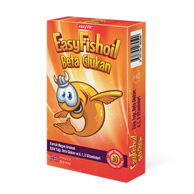 Easyvit Easyfishoil Beta Glukan Çiğnenebilir 30 Jel Form