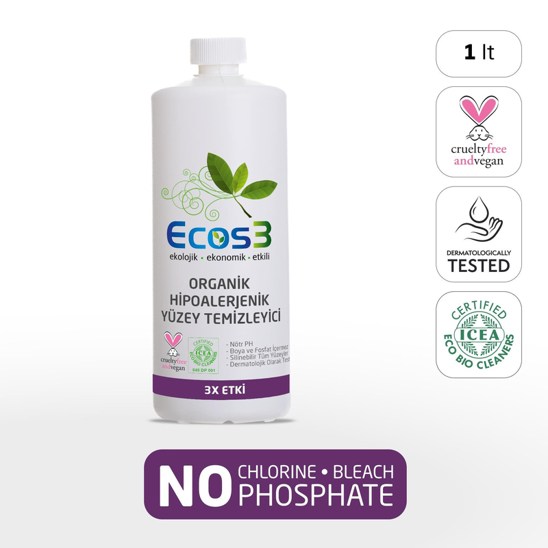 Ecos3 Organik HipoalerjenikTemizleyici 1000 ml