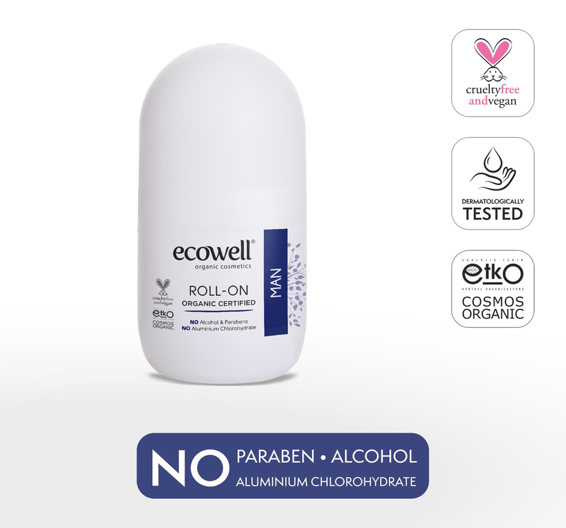 Ecowell Organik Roll On - Erkek 75 ml