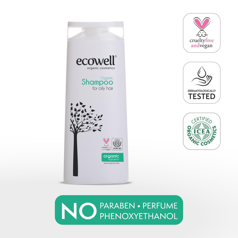 Ecowell Organk Şampuan - Yağlı Saçlara Özel 300 ml