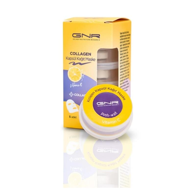 GNR COLLAGEN C Vitaminli Kapsül Kağıt Maske 5 Adet