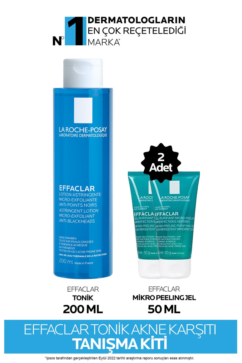 La Roche-Posay Akne Karşıtı Effaclar Tonik Tanışma Seti