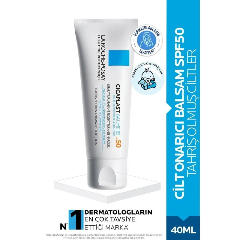 La Roche-Posay Cicaplast Baume B5 Onarıcı Bakım Kremi Spf50 40Ml