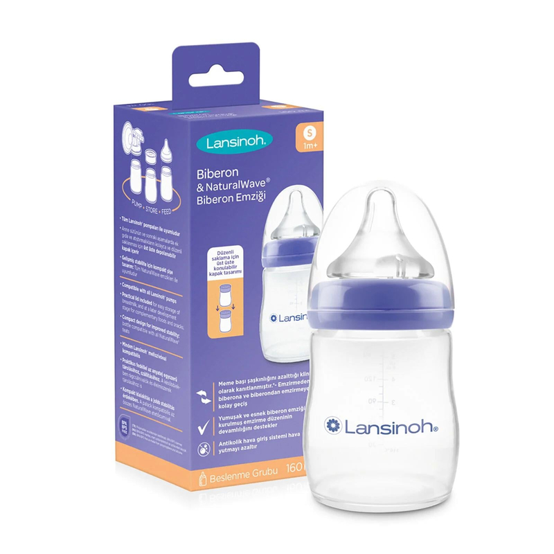 Lansinoh Natural Wave Biberon 160 ml