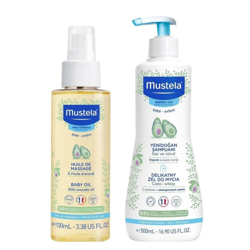 Mustela Bebek Masaj Yağı 100 ml - Gentle Gel 500 ml