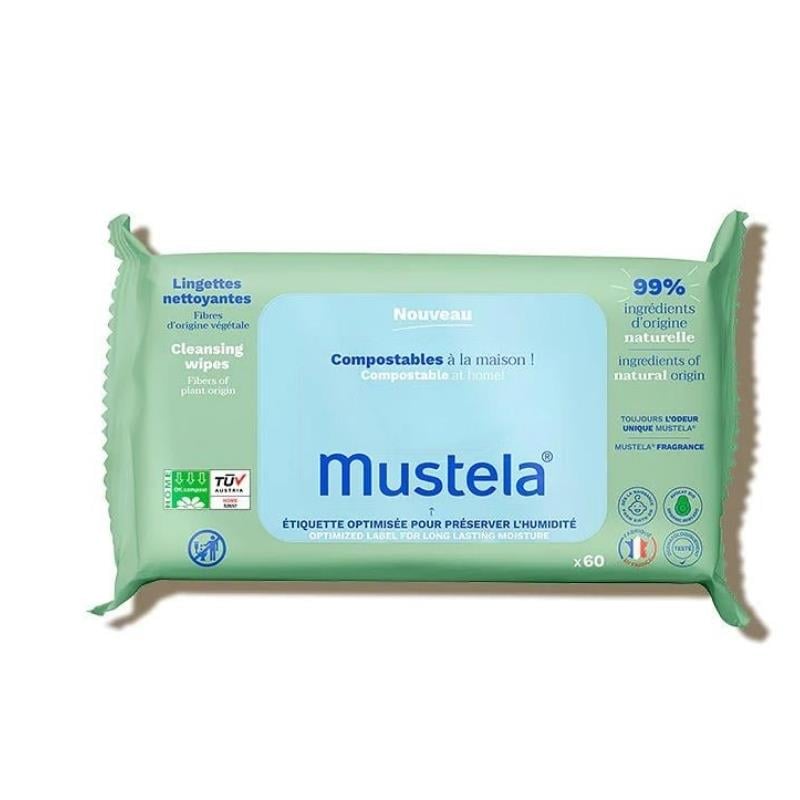 Mustela Kompost Edilebilir Islak Mendil 60'lı