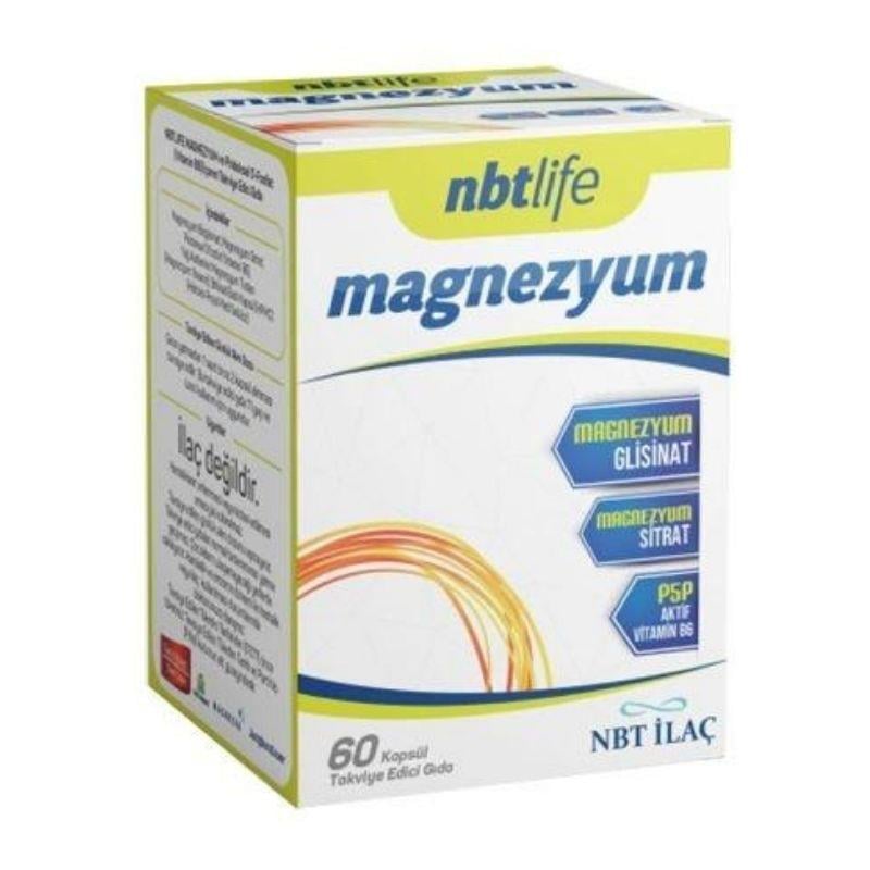Nbt Life Magnezyum P5P Vitamin B6 60 Kapsül
