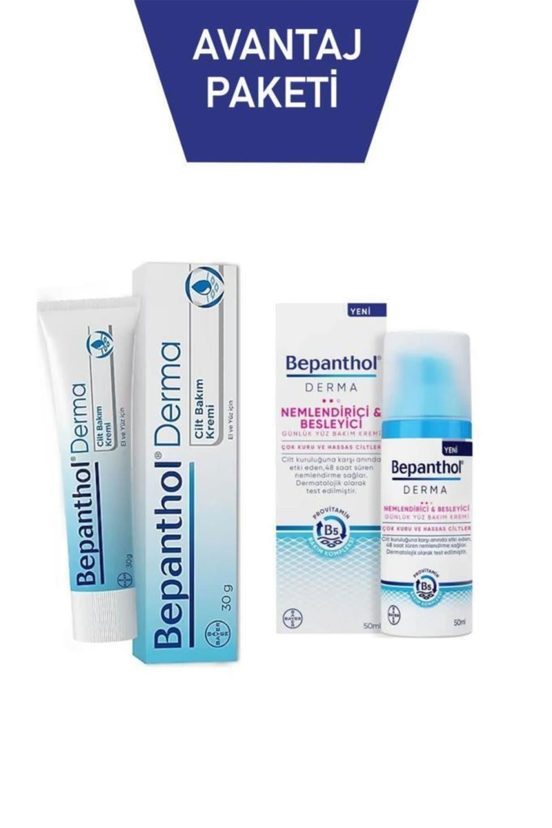 Nemlendirici Yüz Kremi 50 ml ve cilt Bakım Kremi 30 gr Cilt Bakım Seti