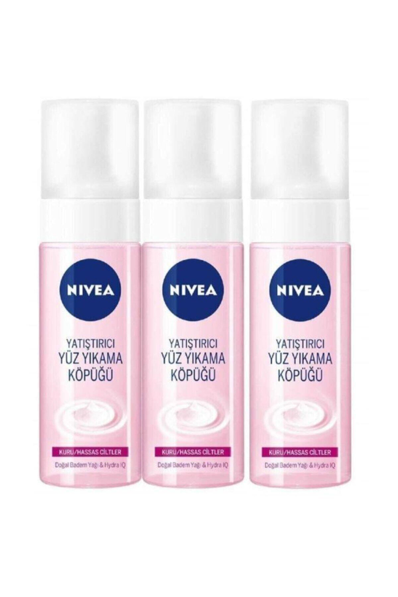 NIVEA Yüz Yıkama Köpüğü Yatıştırıcı 150 ml x3