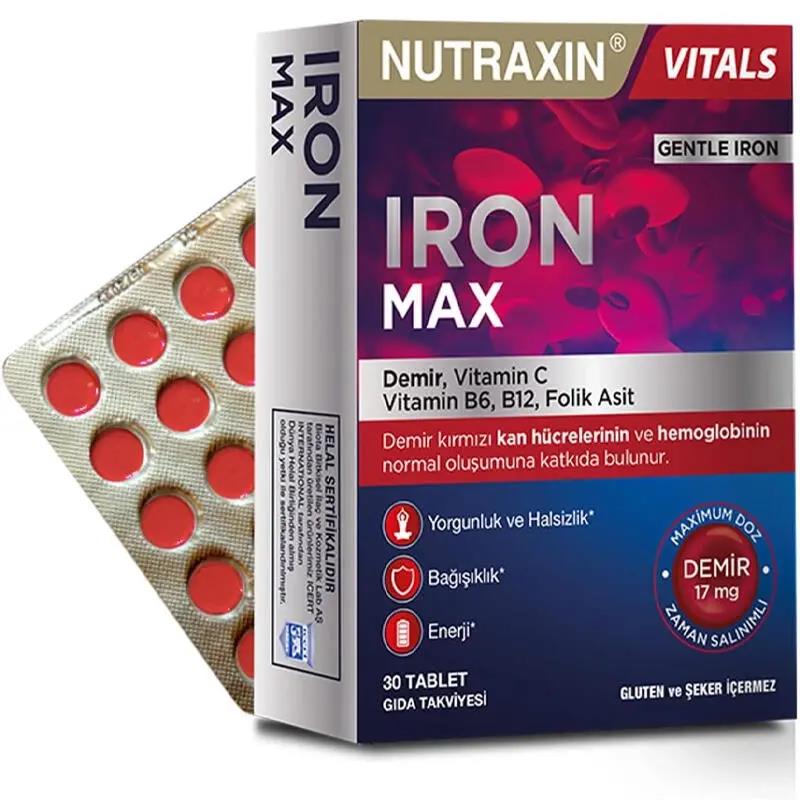 Nutraxin Iron Max 17 Mg 30 Tablet