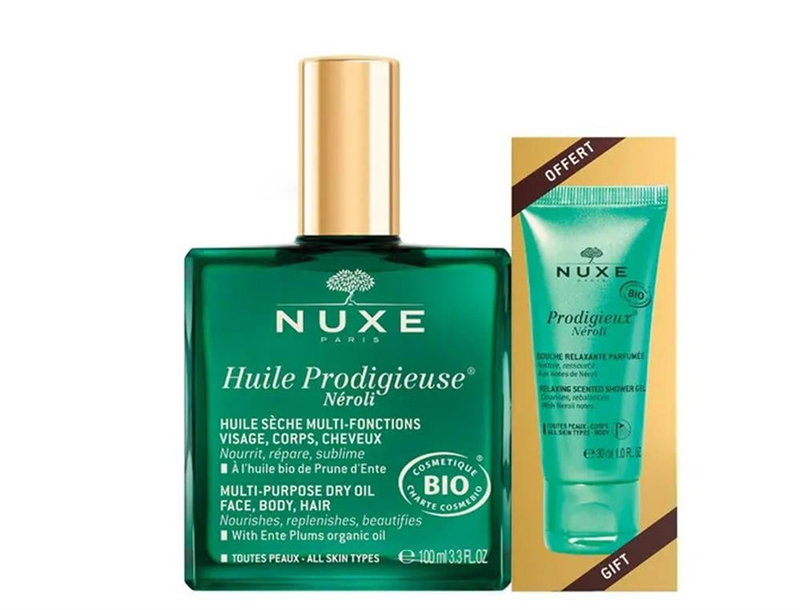 Nuxe Prodigieux Huile Neroli 100ml+Shower Gel 30ml
