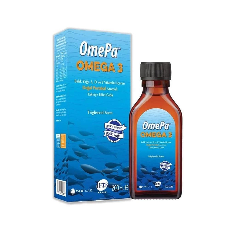 Omepa Omega 3 Doğal Portakal Aromalı 200 ml