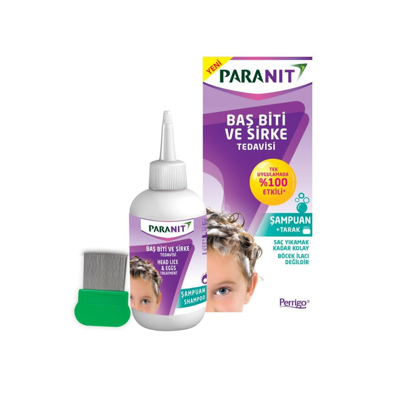Paranit Baş Biti ve Sirke Şampuanı 100 ml Bit Tarağı Hediye