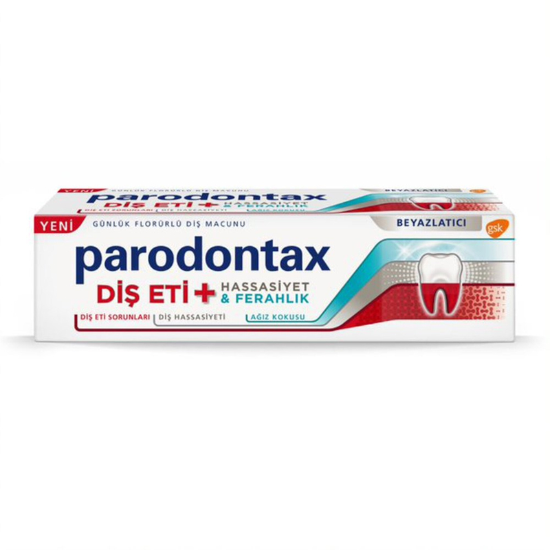 Parodontax Diş Eti + Hassasiyet & Ferahlık Beyazlatıcı Diş Macunu 75 ml