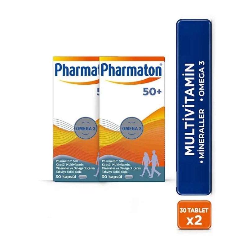 Pharmaton 50 Plus 30 Kapsül 2'li Paket