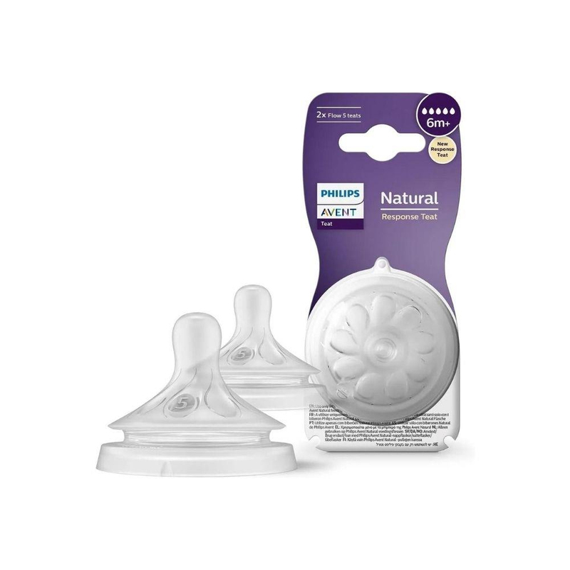 Philips Avent 2'li Biberon Emziği, 5 Numara, 6 Ay+