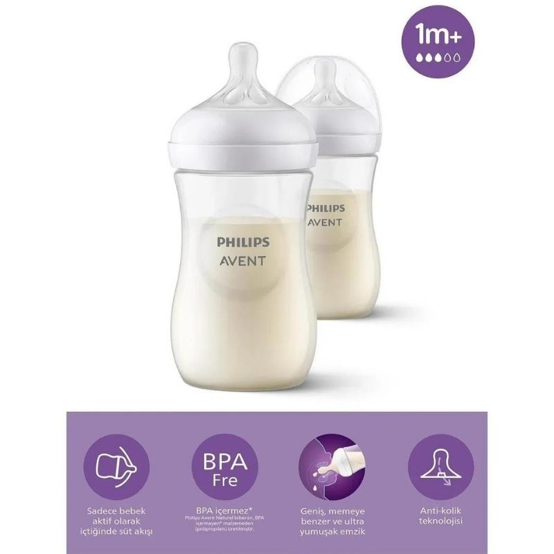 Philips Avent Natural 2'li Biberon 1+ Ay 260 ml
