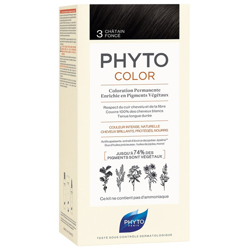 Phyto Phytocolor 3 Koyu Kestane- Bitkisel Saç Boyası