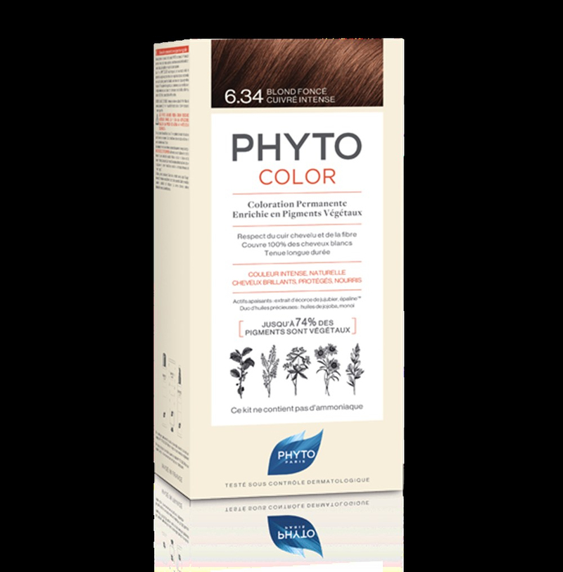 Phyto Phytocolor Bitkisel Saç Boyası 6.34 - Koyu Kumral Dore Bakır