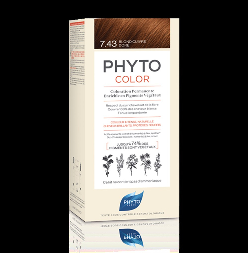Phyto Phytocolor Bitkisel Saç Boyası 7.43 - Kumral Bakır Dore
