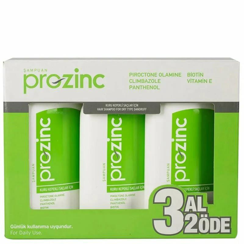 Prozinc Kuru Saçlar İçin Kepek Şampuanı 3x300 ml