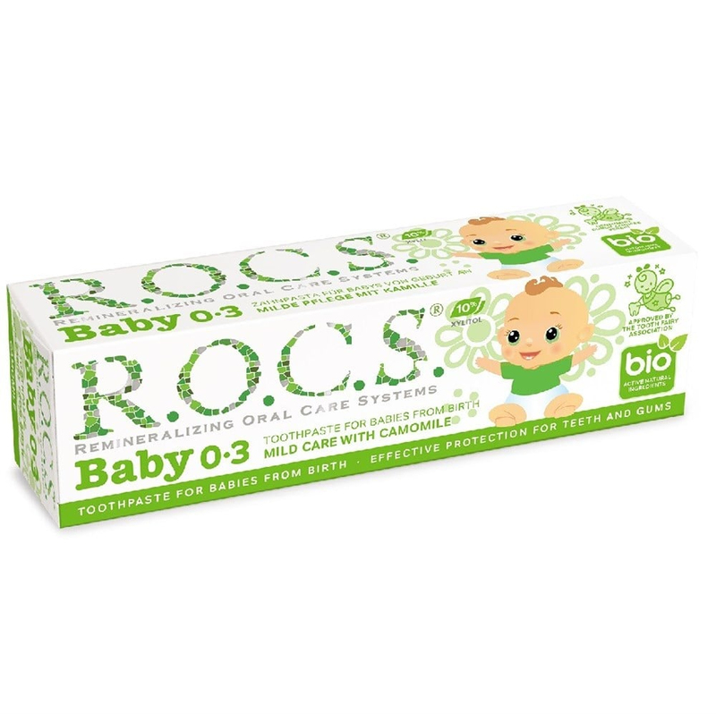 Rocs Baby 0-3 Yaş Papatya Özlü Diş Macunu