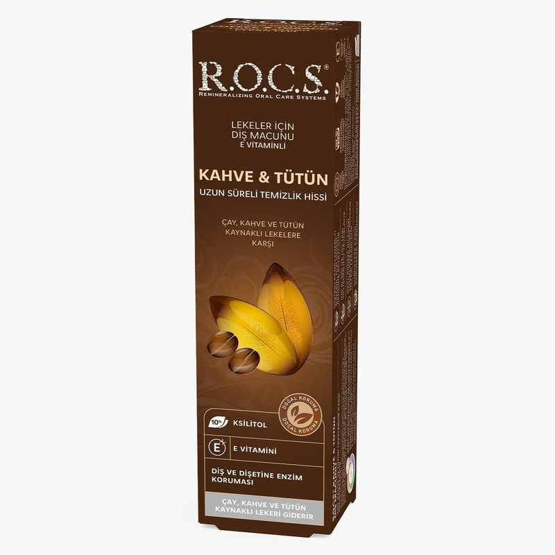 Rocs Lekelere Karşı Kahve&Tütün Diş Macunu 60ml