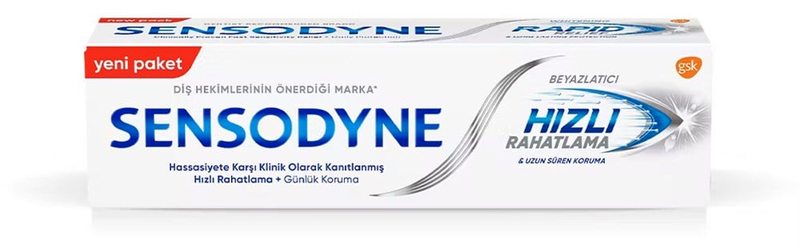 Sensodyne Hızlı Rahatlama Beyazlatıcı Diş Macunu 75 ml
