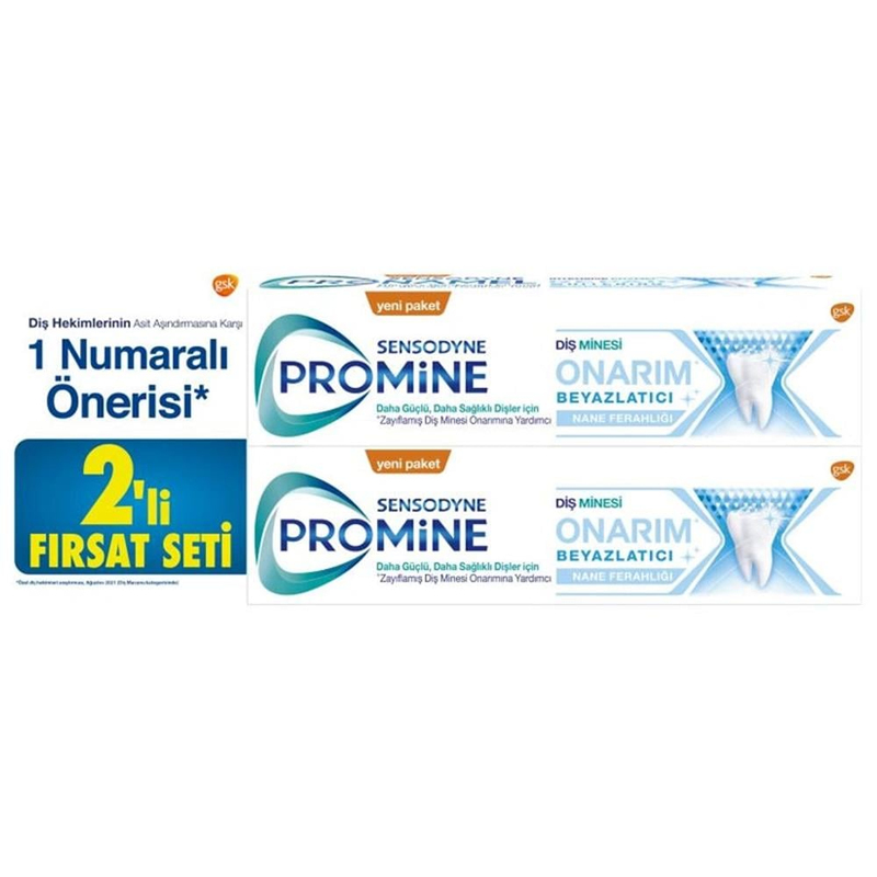 Sensodyne Promine Beyazlatıcı Diş Macunu 75ml 1+1