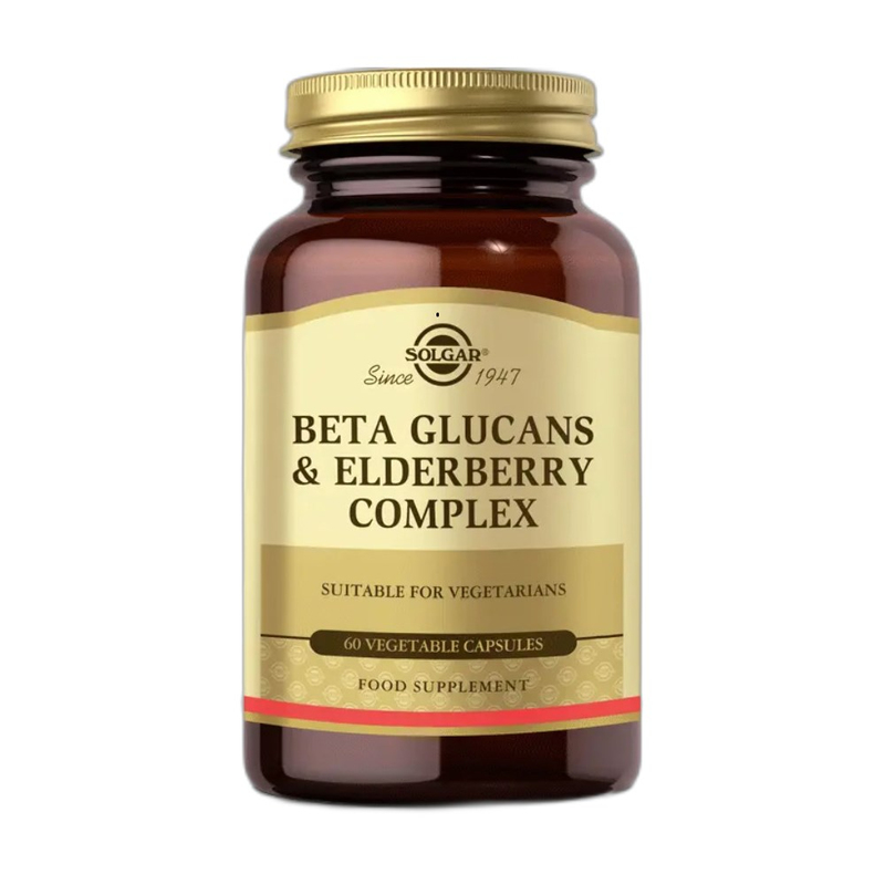 Solgar Beta Glucans Elderberry 60 Kapsül