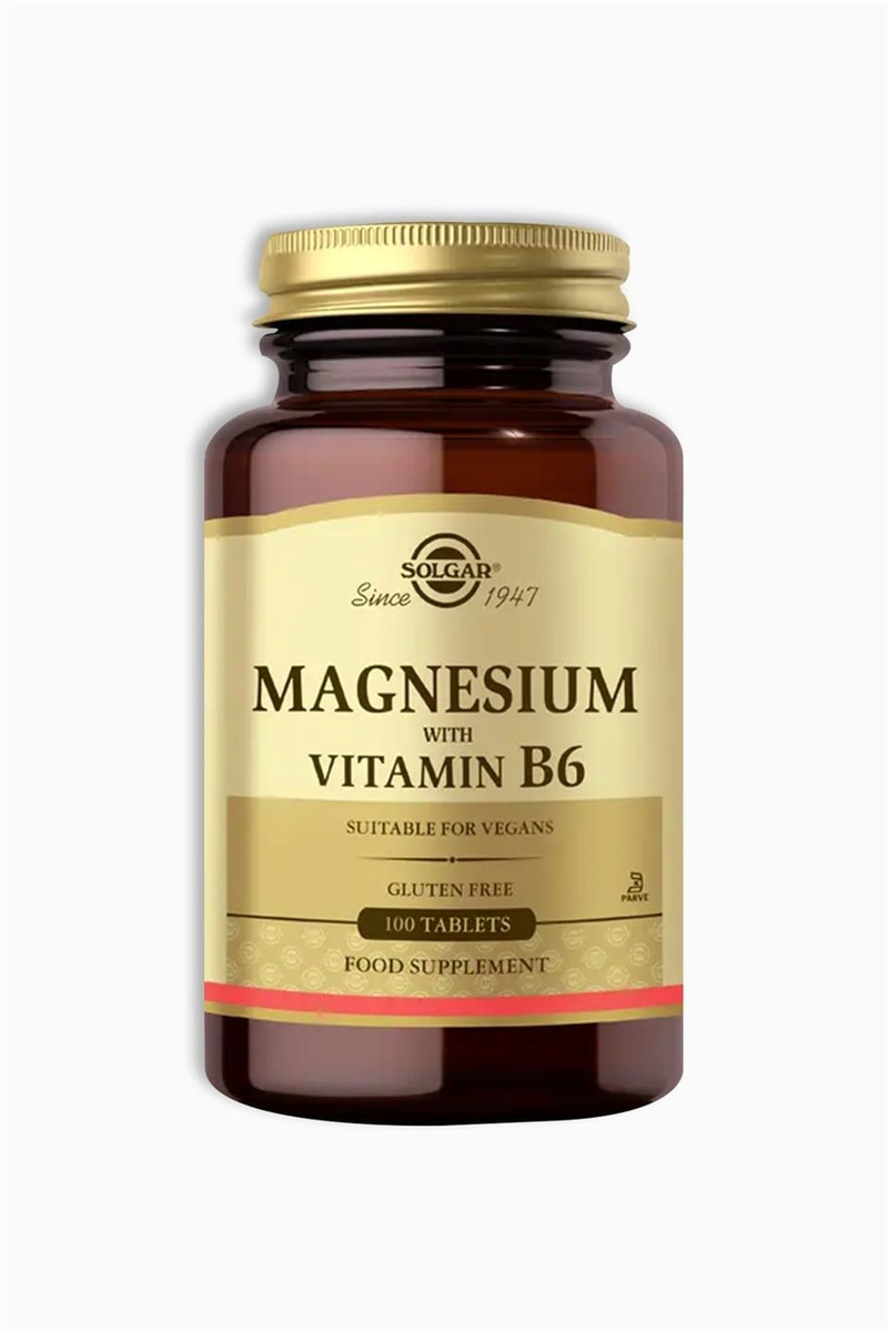 Solgar Magnesium With Vitamin B6 100 Tablet