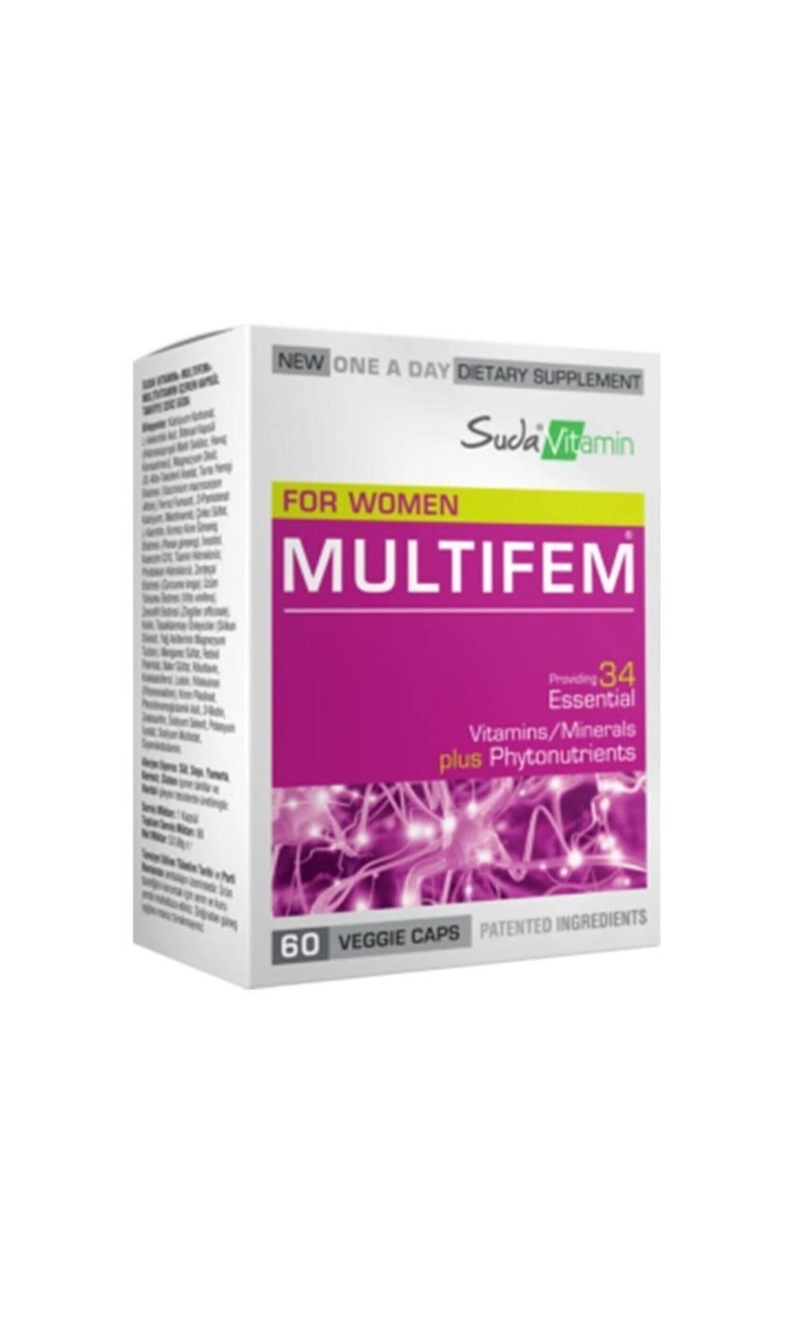 Suda Vitamin Multifem Multivitamin 60 Kapsül
