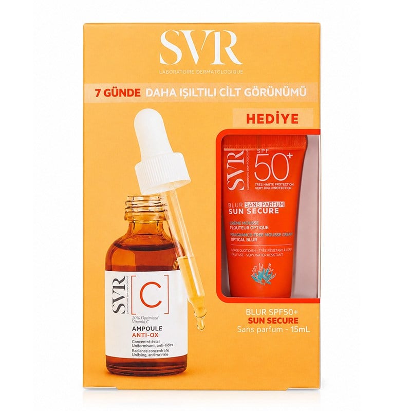 SVR Ampoule Anti-Ox C 30 ml + Blur SPF 15 ml