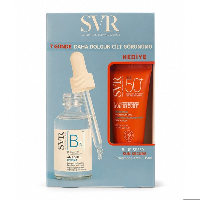 SVR B3 Hydra Ampoule 30ml & Sun Secure SPF50+ 15ml