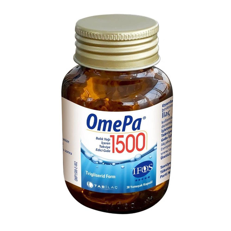 Tab İlaç Omepa 1500 Balık Yağı Içeren Takviye Edici Gıda