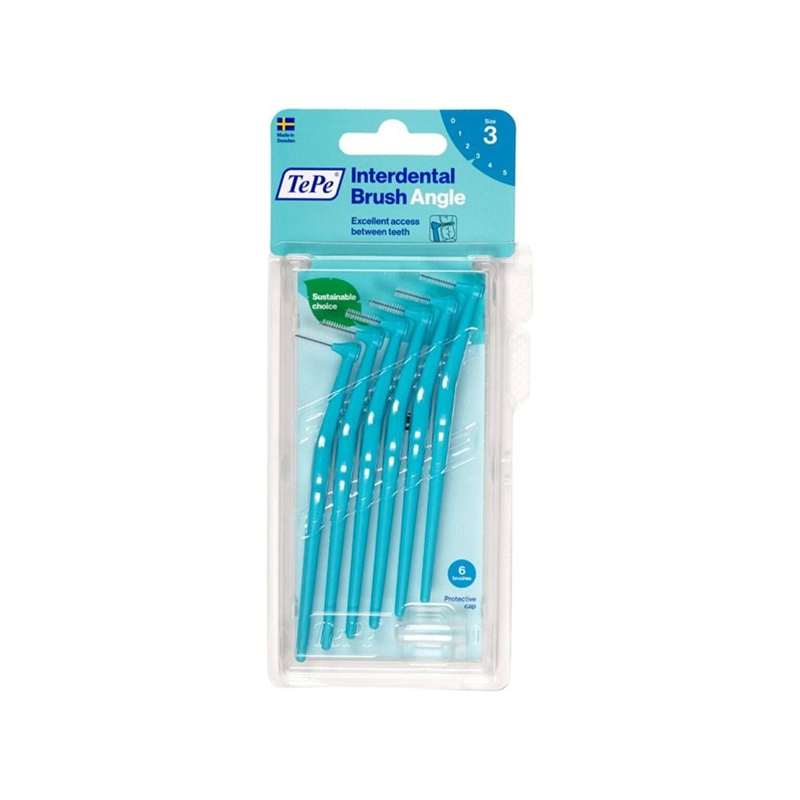 Tepe Angle Saplı Arayüz Fırçası 6'lı Mavi 0.6 mm