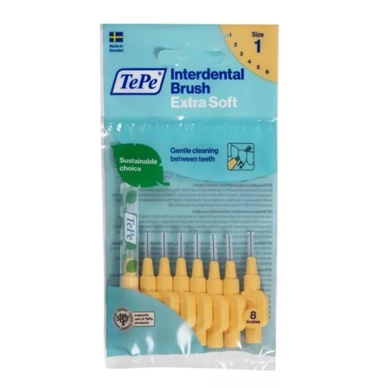 Tepe Arayüz Fırçası 0.45 Ekstra Soft Turuncu 8'li