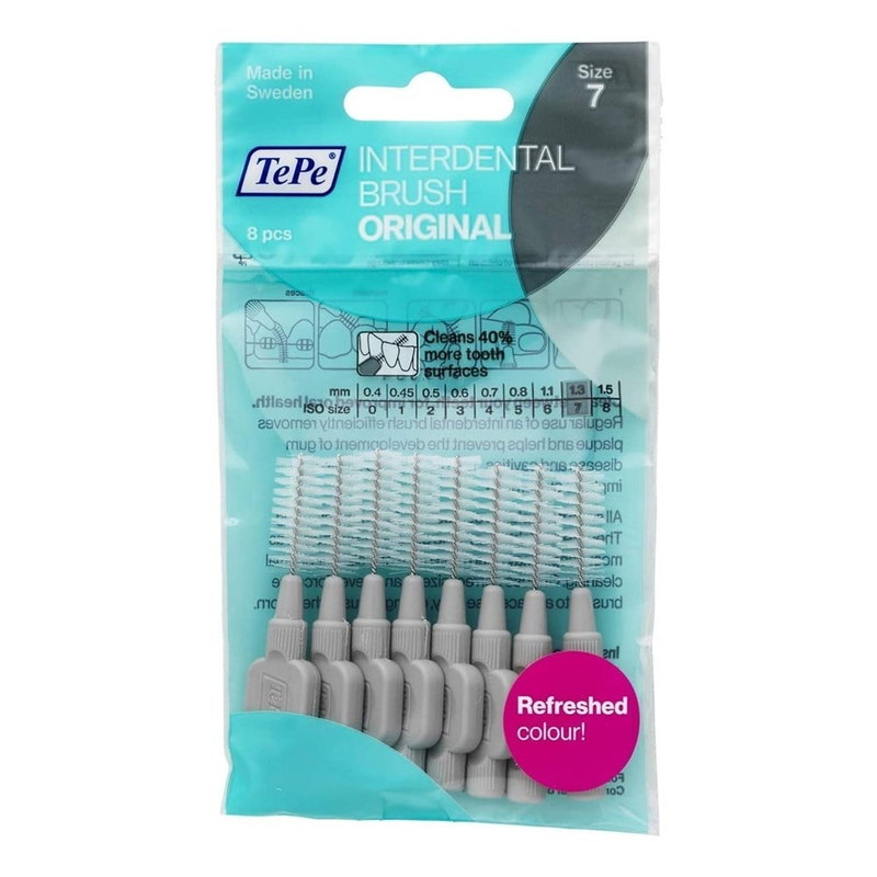 Tepe Arayüz Fırçası 8'li Gri 1.3 mm