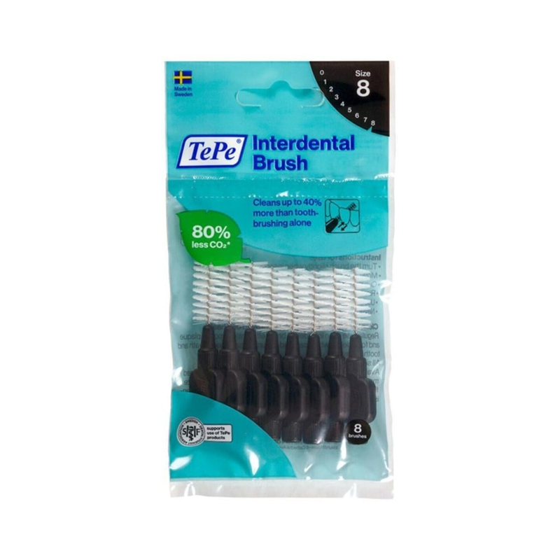 Tepe Arayüz Fırçası 8'li Siyah 1.5 mm