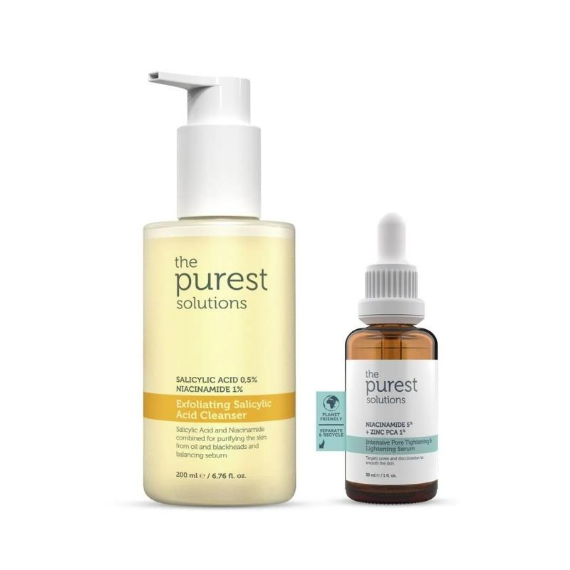 The Purest Solutions Sebum Dengeleyici Ve Bariyer Güçlendirici Cilt Bakım Seti
