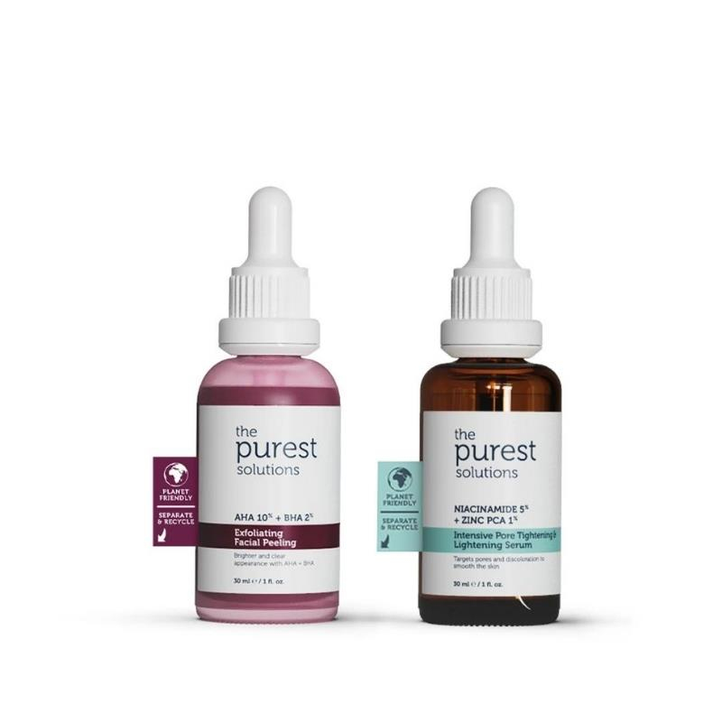 The Purest Solutions Sivilce Ve Siyah Nokta Önlemeye Ve Gözenek Sıkılaştırmaya Yardımcı Bakım Seti