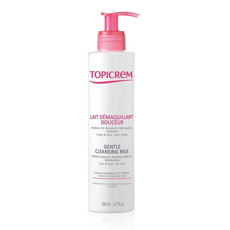 Topicrem Gentle Cleansing Milk Face&Eyes 200 ml