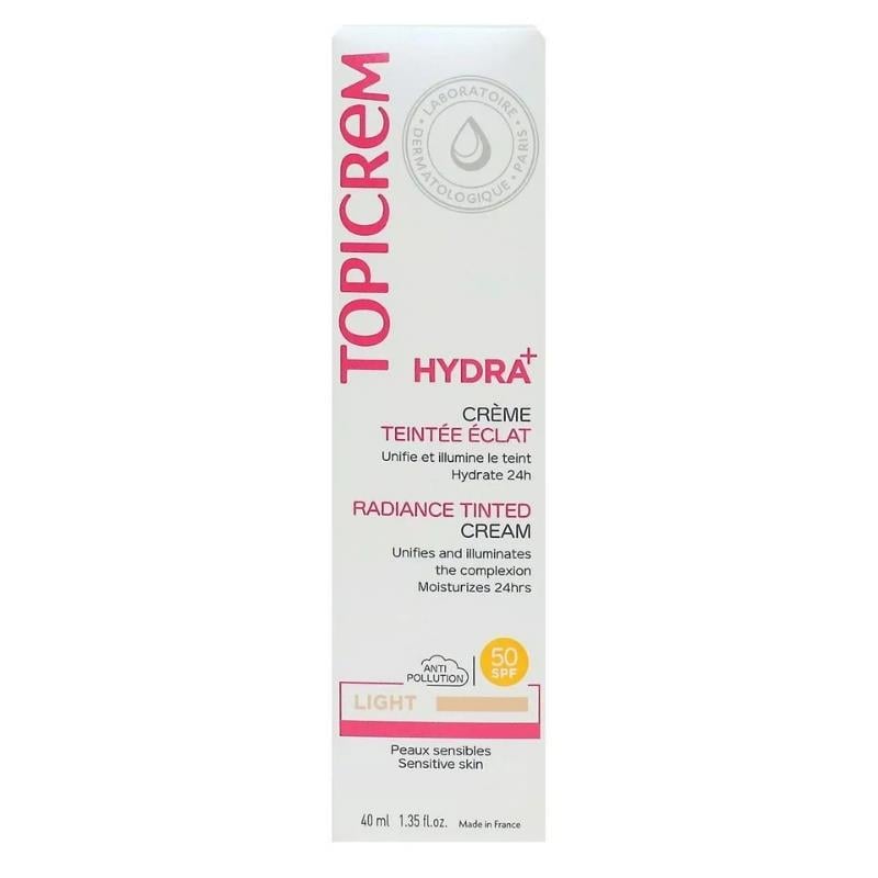 Topicrem Hydra+ Creme Teintee Eclat Light 40 ml