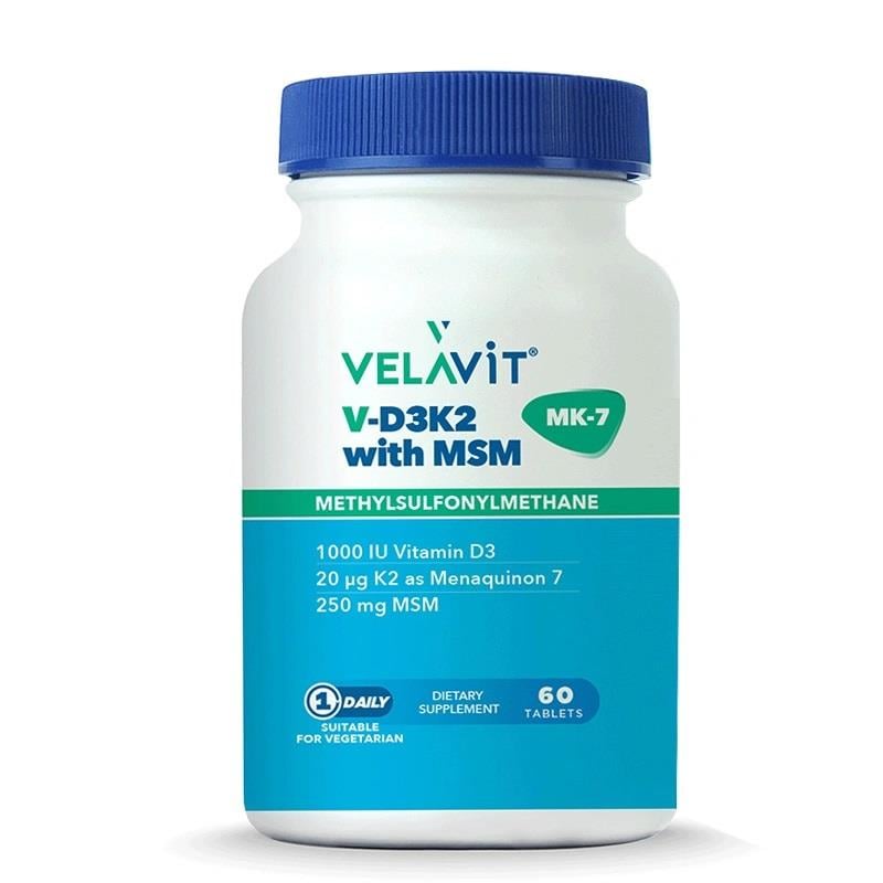 Velavit V-D3k2 With Msm 60 Tablet
