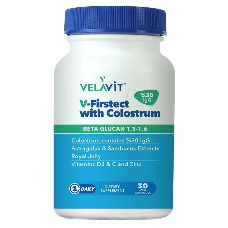 Velavit V-Firstect  Colostrum Takviye 30 Kapsül