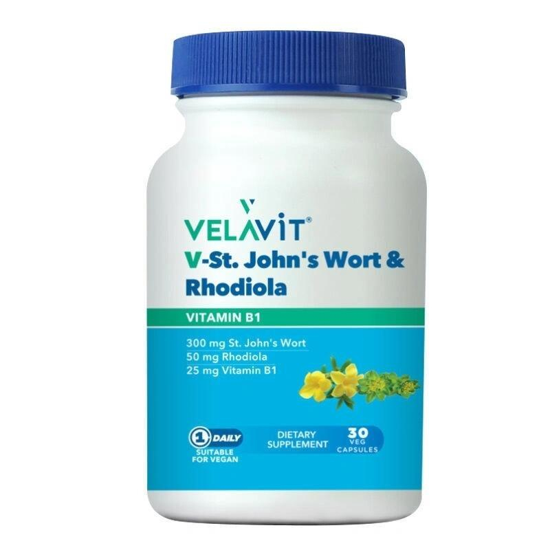 Velavit V-St.Johns Wort Rhodiola Takviye 30 Kapsül