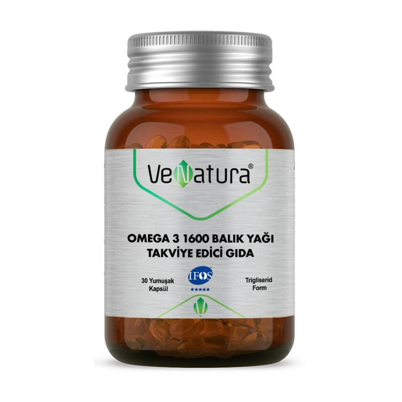 Venatura Omega 3 Balık Yağı 1600 Mg 30 Yumuşak Kapsül