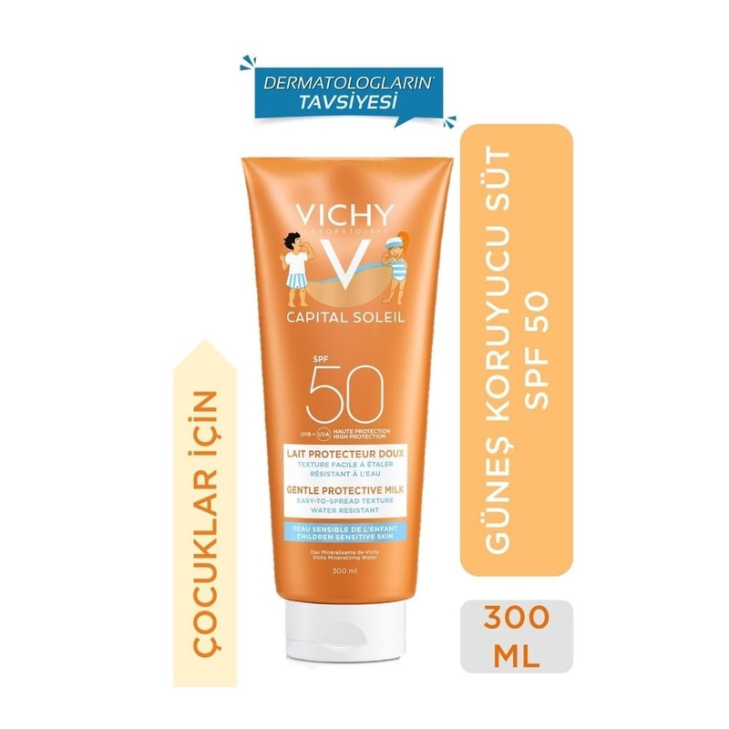 Vichy Capital Soleil SPF50+ Children Milk - Çocuklar Için Güneş Koruyucu Süt 300ML