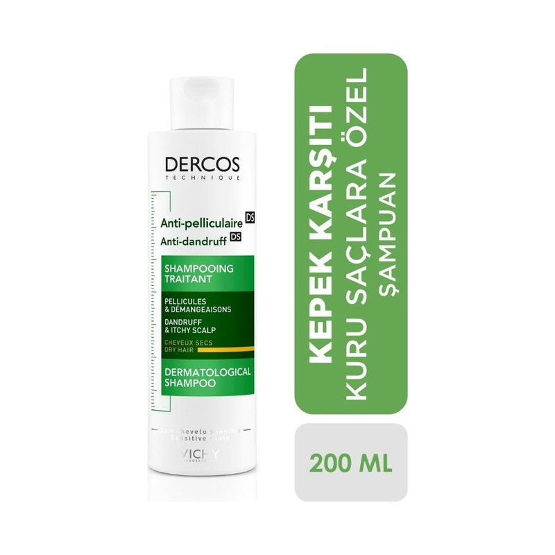 Vichy Dercos Kepek Karşıtı Şampuan Kuru Saçlar 200 ml